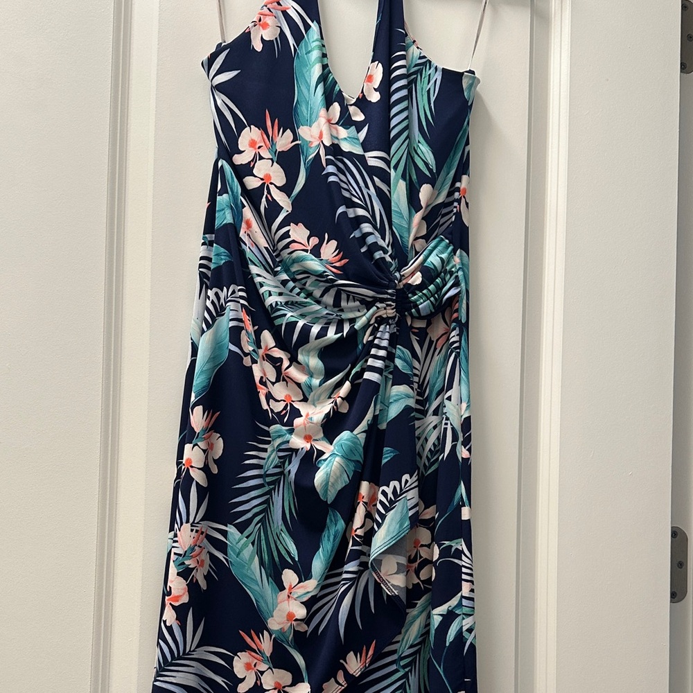 Tommy Bahama Halter Navy Floral Dress